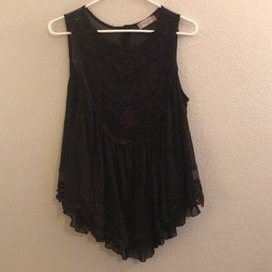 Altar’d state Black lace top. Size XL.